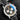 Direct close-up front view of the black dial, silver chronograph subdials, and red central seconds hand on the Breitling Navitimer 01 AB012721