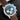 Direct front view showing the ice blue/dark blue dial and white sub-dials on the Breitling Navitimer B01 46 reference AB0137211C1P1