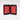 A flat top-down view of the special open red double-door Cartier Privé travel and storage folder pouch flat-laid