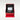 upright studio presentation view of the blue dial Cartier Santos watch resting securely inside its open signature red octagonal presentation box set