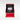 upright studio presentation view of the burgundy Cartier Tank Must watch resting inside its open signature red octagonal presentation box alongside its warranty card