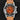 direct close-up studio front portrait of the 42mm stainless steel Longines Legend Diver L3.774.4.60.2 watch featuring a tropical brown fumé dial on a tan leather strap