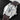 Angled front view of the 44mm stainless steel Longines Master Collection L2.739.4.71.6 showing the retrograde calendar indicators and moonphase display
