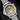 Rear studio view of the watch showing the exhibition sapphire crystal caseback featuring the iconic James Bond animated gun barrel silhouette sequence