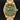 Close-up view of a brand new 2025 Tudor Black Bay Fifty-Eight 18K ref 79018V-0006 featuring a matt golden green dial and matching green aluminum bezel, available at Lone Star Timepieces Dallas