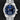 Pre owned Vacheron Constantin Overseas Dual Time 7900V/110A-B334 41mm blue lacquer dial watch on steel bracelet, available at Lone Star Timepieces Dallas